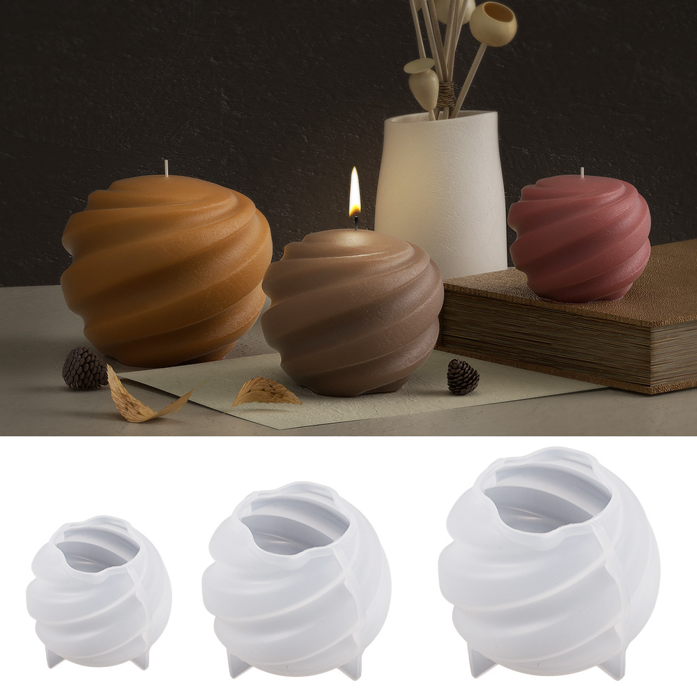 Candle Making Jelly - Dönen gezegen silikon mum kalıp 3D
