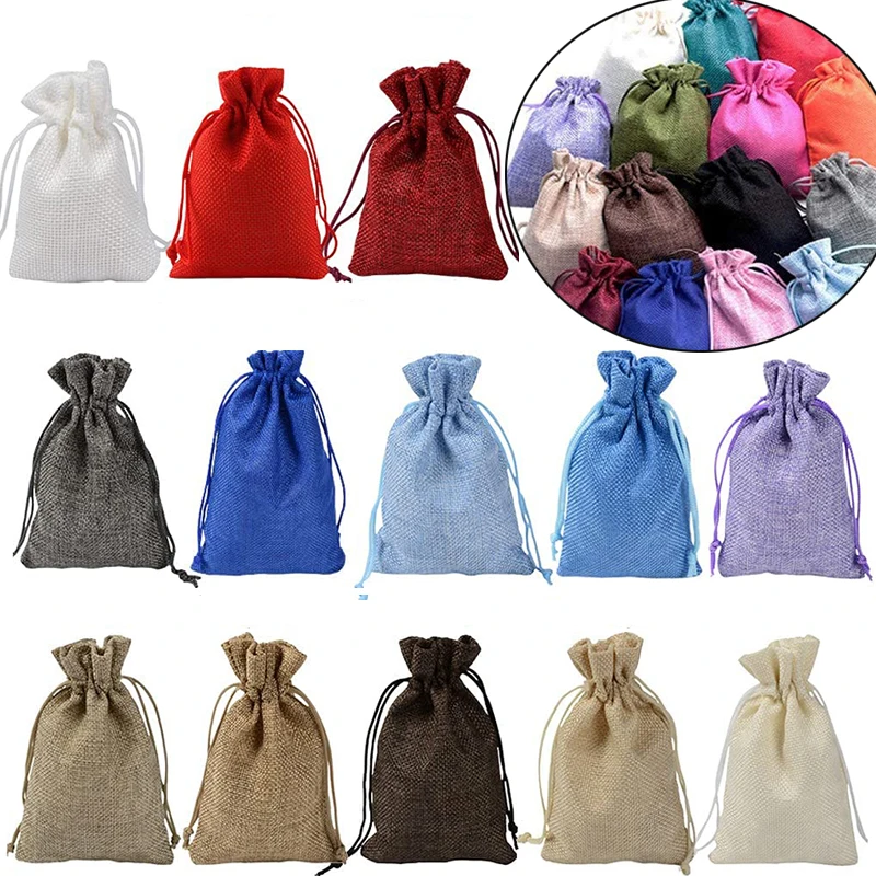 Jute Bag Packaging - 10/5 adet Jüt İpli Doğal Çuval