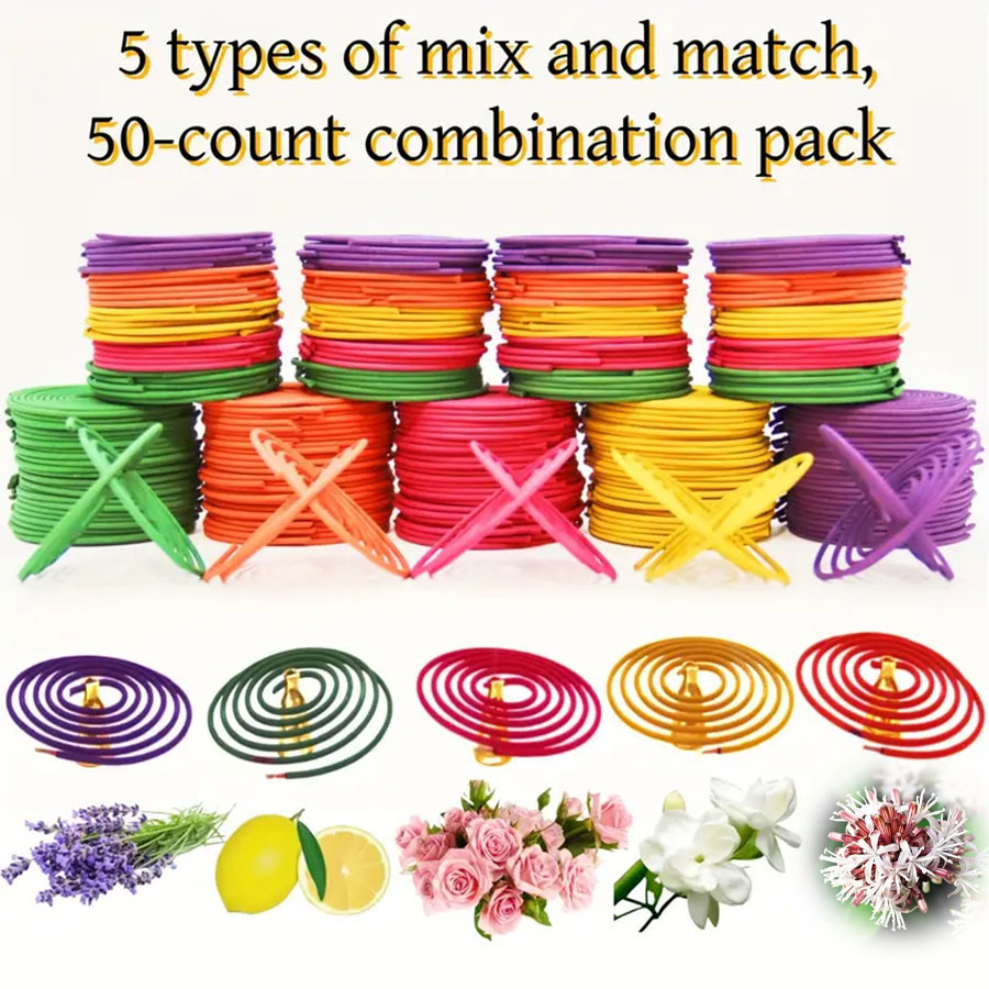 Uv Inhibitor Candle - 50 adet Karışık Koku Tütsü Çubukları,