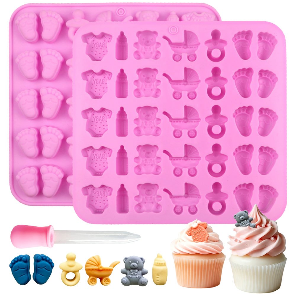 Candle Making Set - 2 adet silikon kalıp seti 35