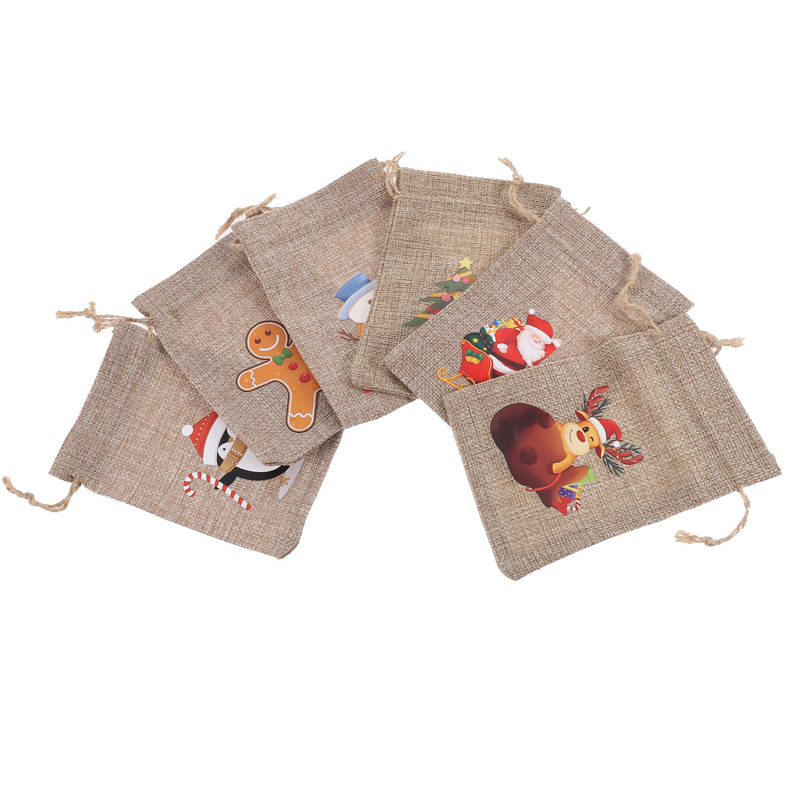 Jute Bag Packaging - Noel Hediye Çantası Seti C ve