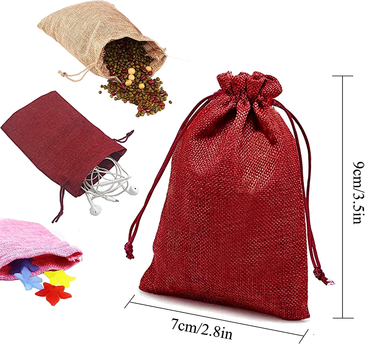 10/5 adet Jüt İpli Doğal Çuval - Jute Bag Packaging incelemesi ve fiyatı