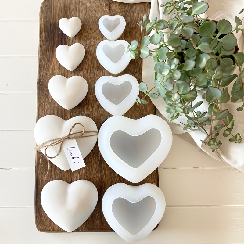 5 adet Kalp Şeklinde Alçı Mum  - Candle Making Set incelemesi ve fiyatı