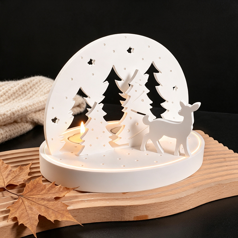 Noel Geyiği Tealight Mumluk Si - Candle Making Set incelemesi ve fiyatı