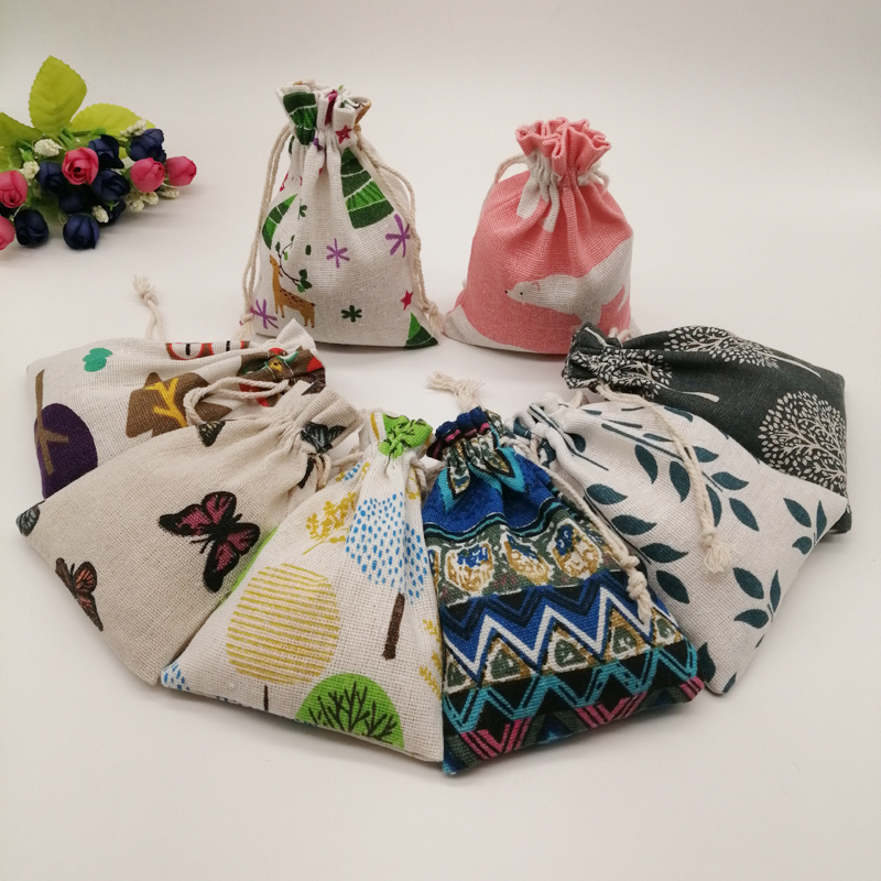 100 adet Desen Tarzı Takı Sakl - Jute Bag Packaging incelemesi ve fiyatı
