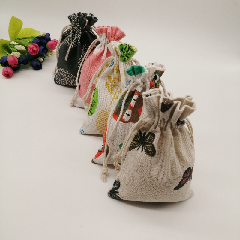 100 adet Desen Tarzı Takı Sakl - Jute Bag Packaging incelemesi ve fiyatı