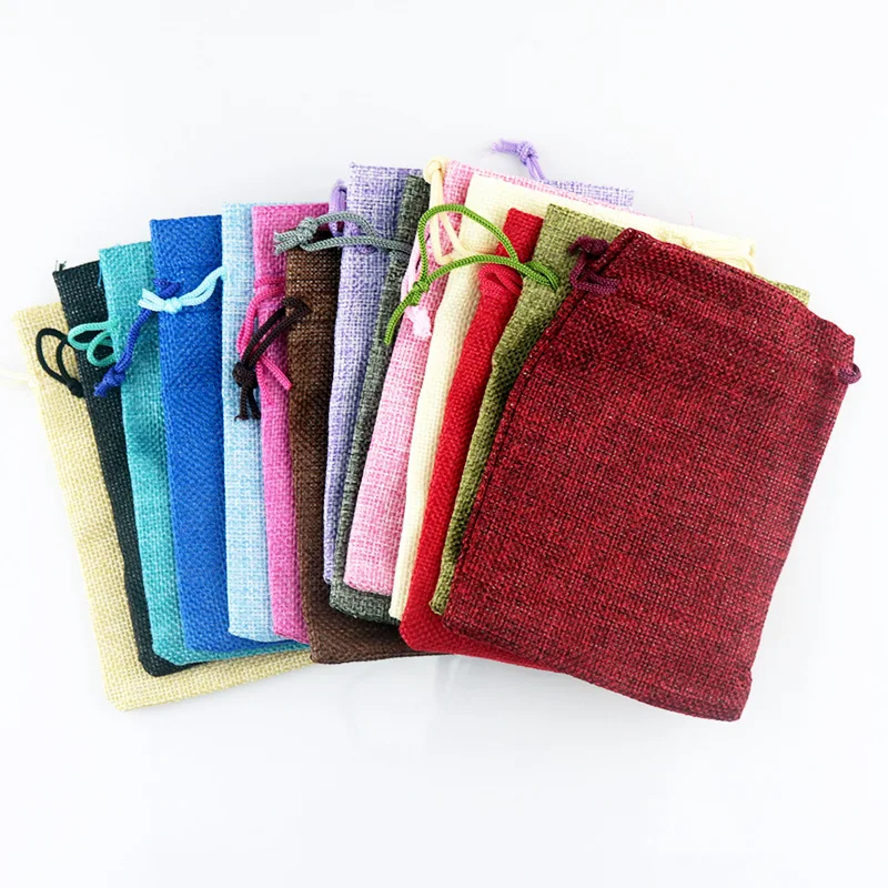 50 adet/grup 7x9 9x12 10x14 13 - Jute Bag Packaging incelemesi ve fiyatı