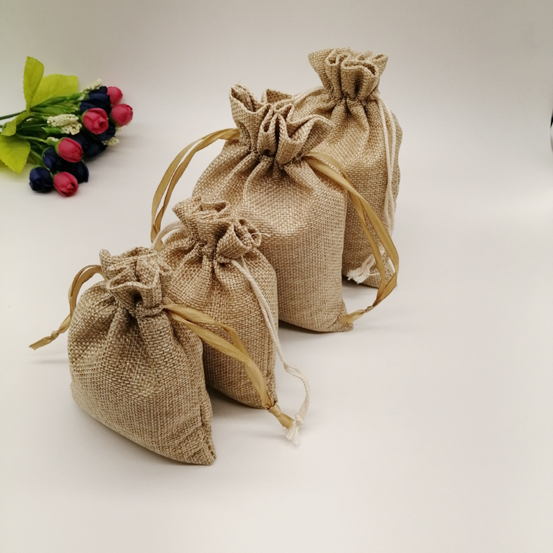 5 adet kumaş jüt çantalar hedi - Jute Bag Packaging incelemesi ve fiyatı