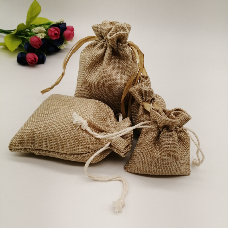 5 adet kumaş jüt çantalar hedi - Jute Bag Packaging incelemesi ve fiyatı