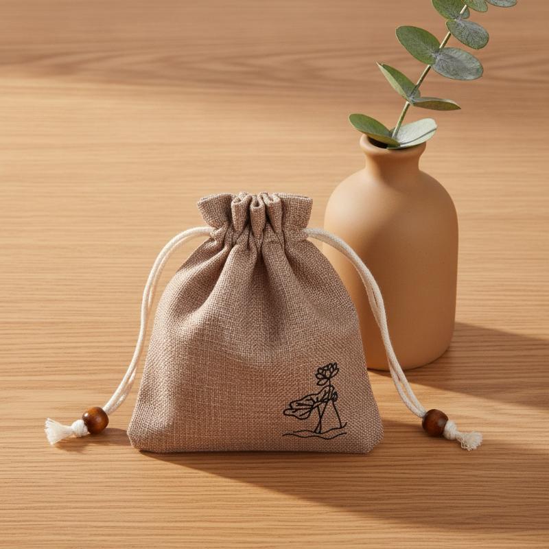 2 adet çuval bezi büzgülü çant - Jute Bag Packaging incelemesi ve fiyatı