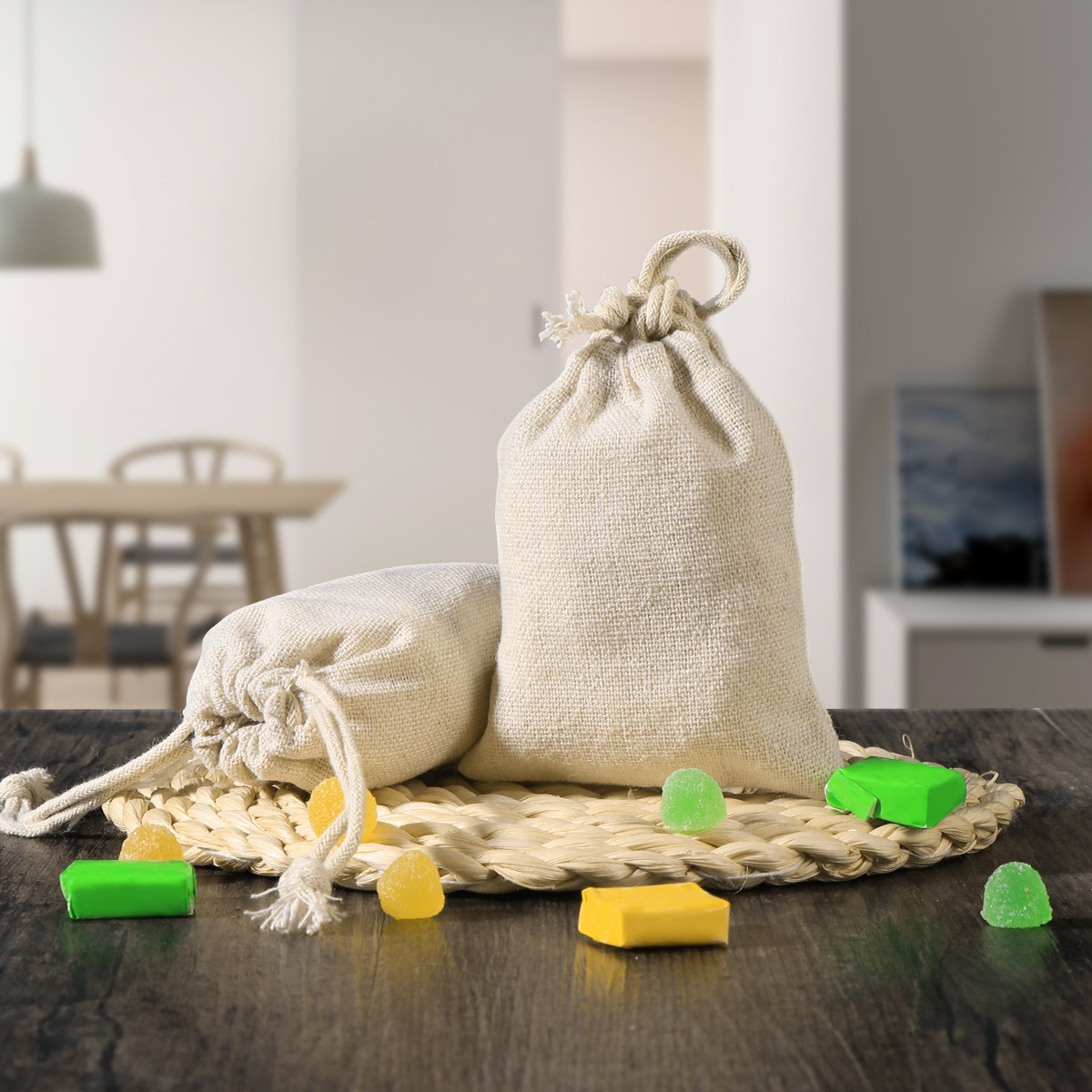 10 adet güçlü yeniden kullanıl - Jute Bag Packaging incelemesi ve fiyatı