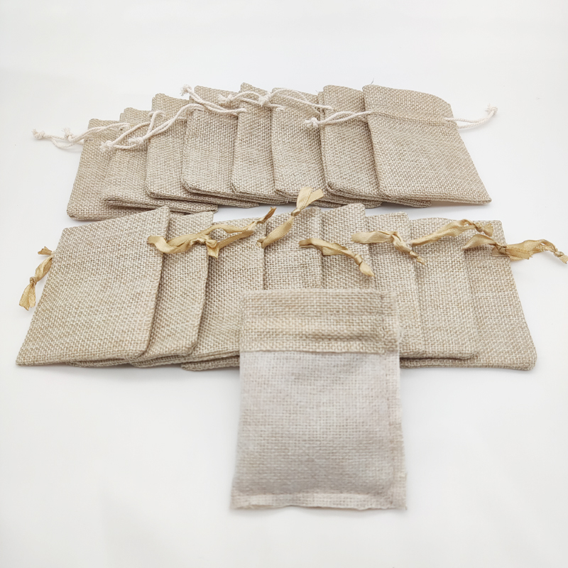 50 adet jüt hediye keseleri ke - Jute Bag Packaging incelemesi ve fiyatı
