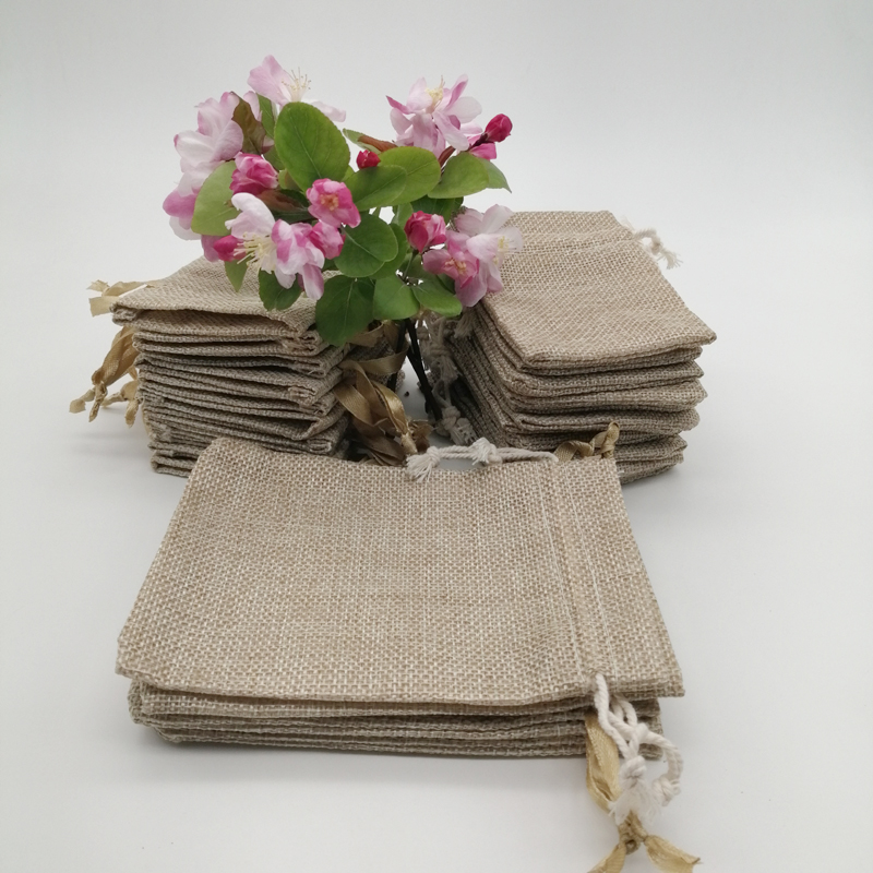 50 adet jüt hediye keseleri ke - Jute Bag Packaging incelemesi ve fiyatı