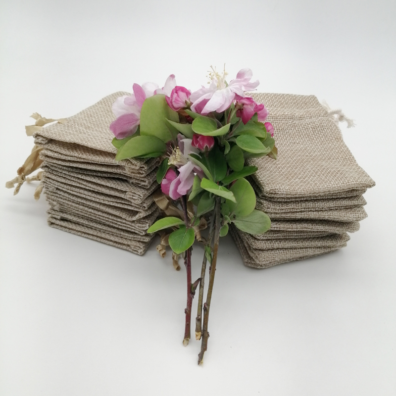 50 adet jüt hediye keseleri ke - Jute Bag Packaging incelemesi ve fiyatı