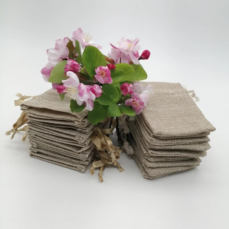 200 adet ipek kurdele Pamuk İp - Jute Bag Packaging incelemesi ve fiyatı