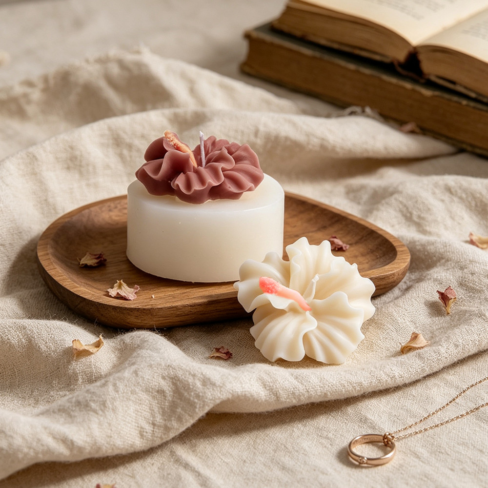 2 adet Hibiscus Çiçek Mum Kalı - Candle Making Set incelemesi ve fiyatı